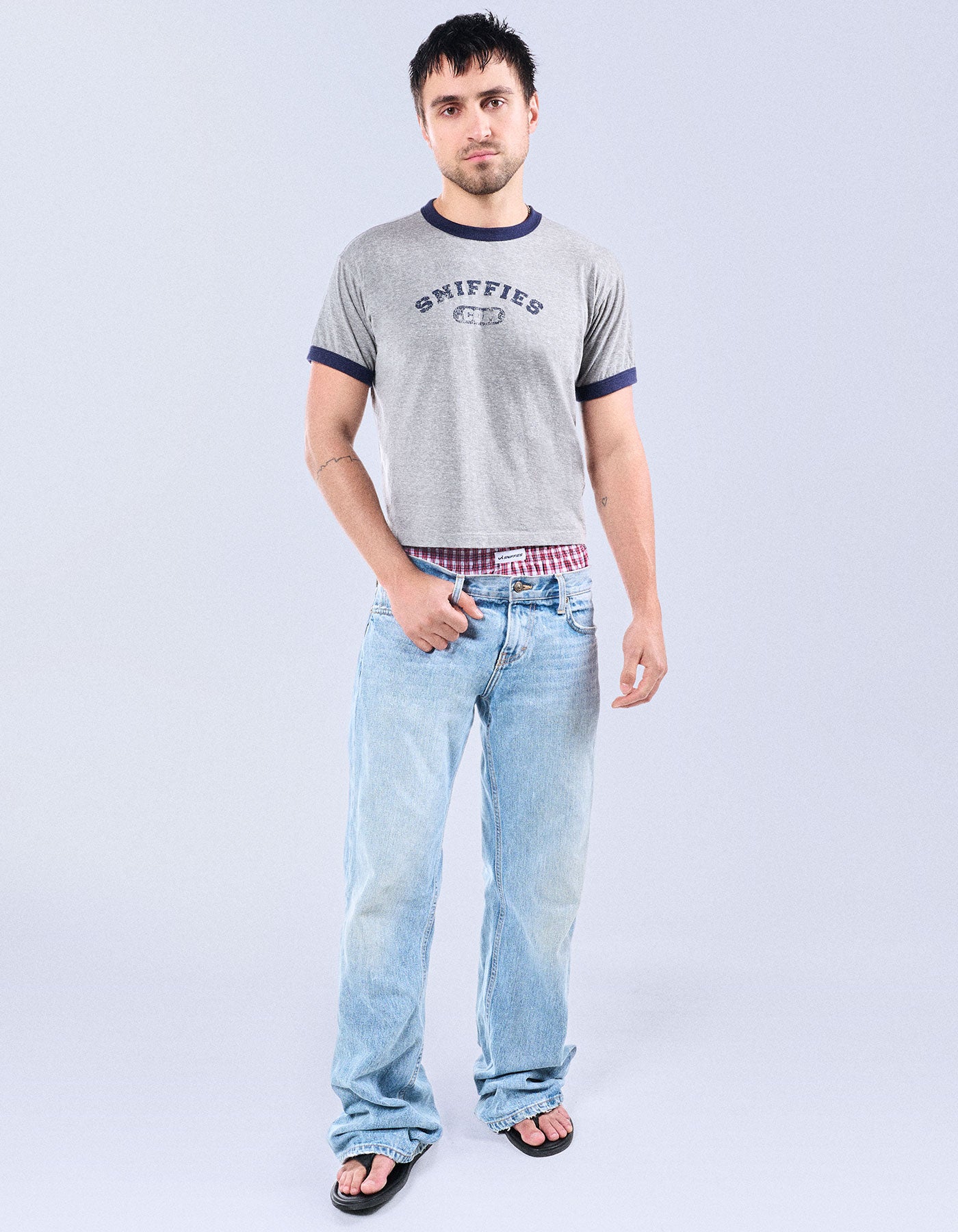 Varsity Cropped Ringer Tee