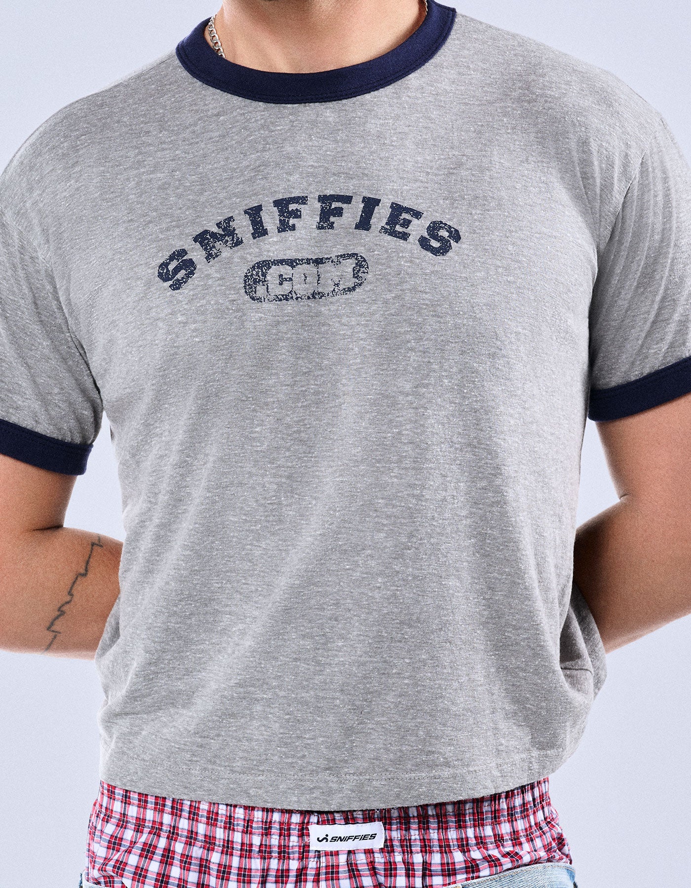 Varsity Cropped Ringer Tee