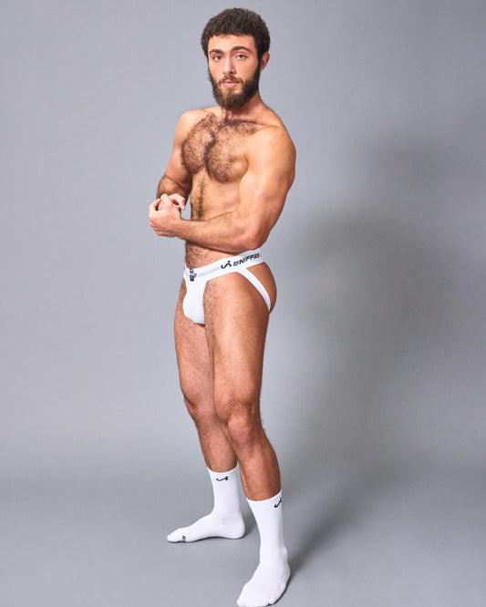 Sniffies Core Jock - White