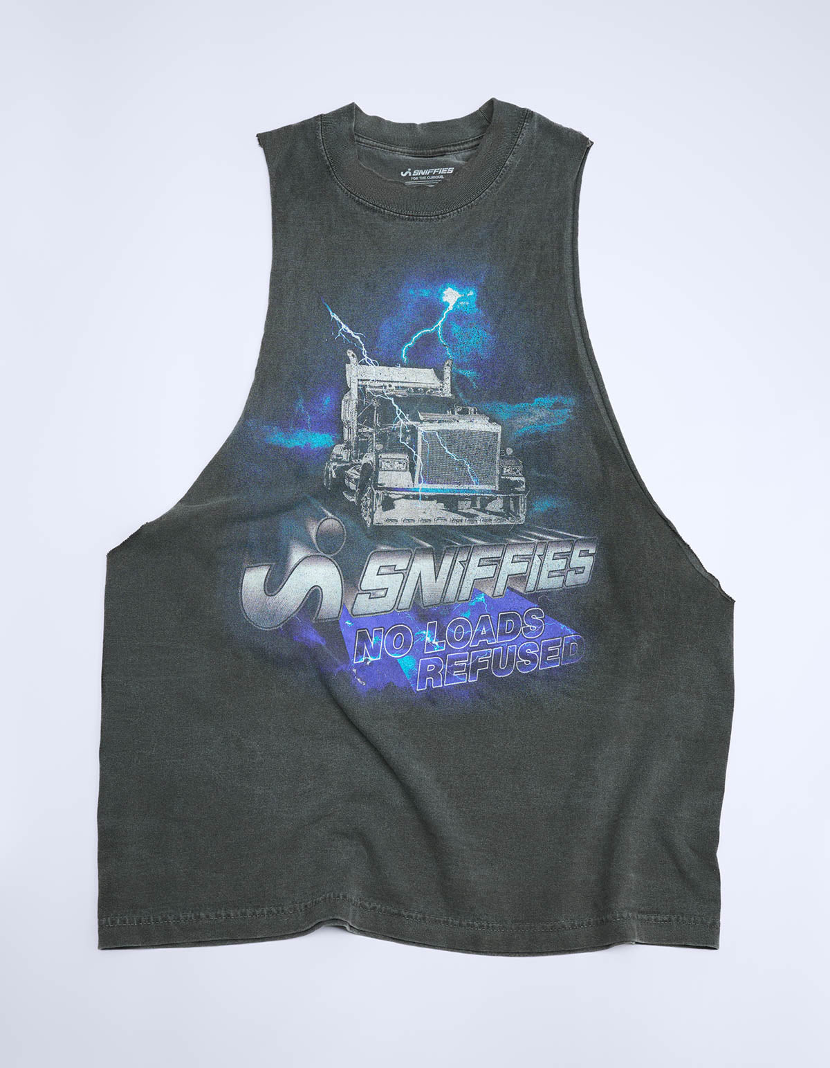 No Loads Refused Cut Off Trucker Tank - Black