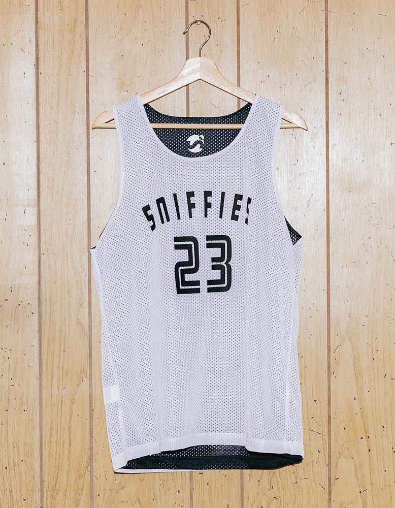 Reversible Mesh Jersey - Black/White