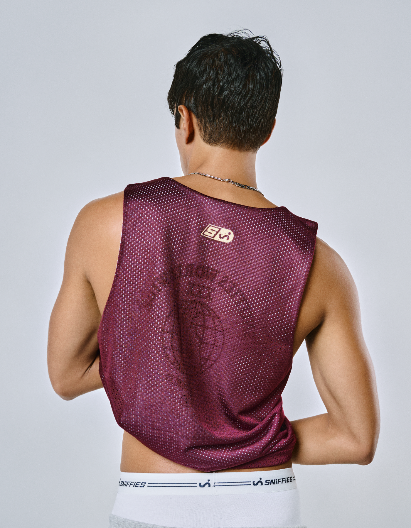 Worldwide Cruiser Reversible Mesh Jersey - Burgundy/White