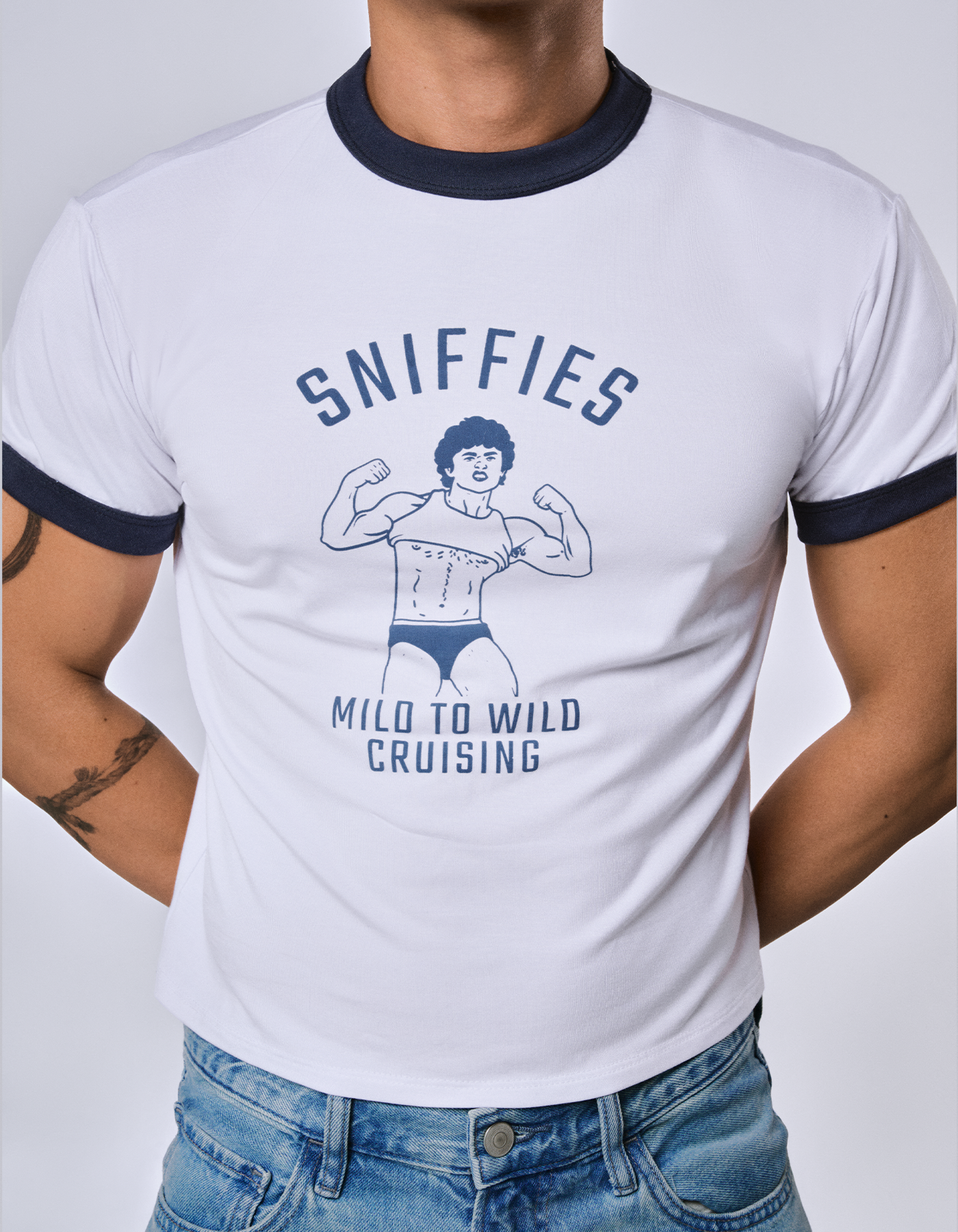 Mild To Wild Cruising Cropped Ringer Tee