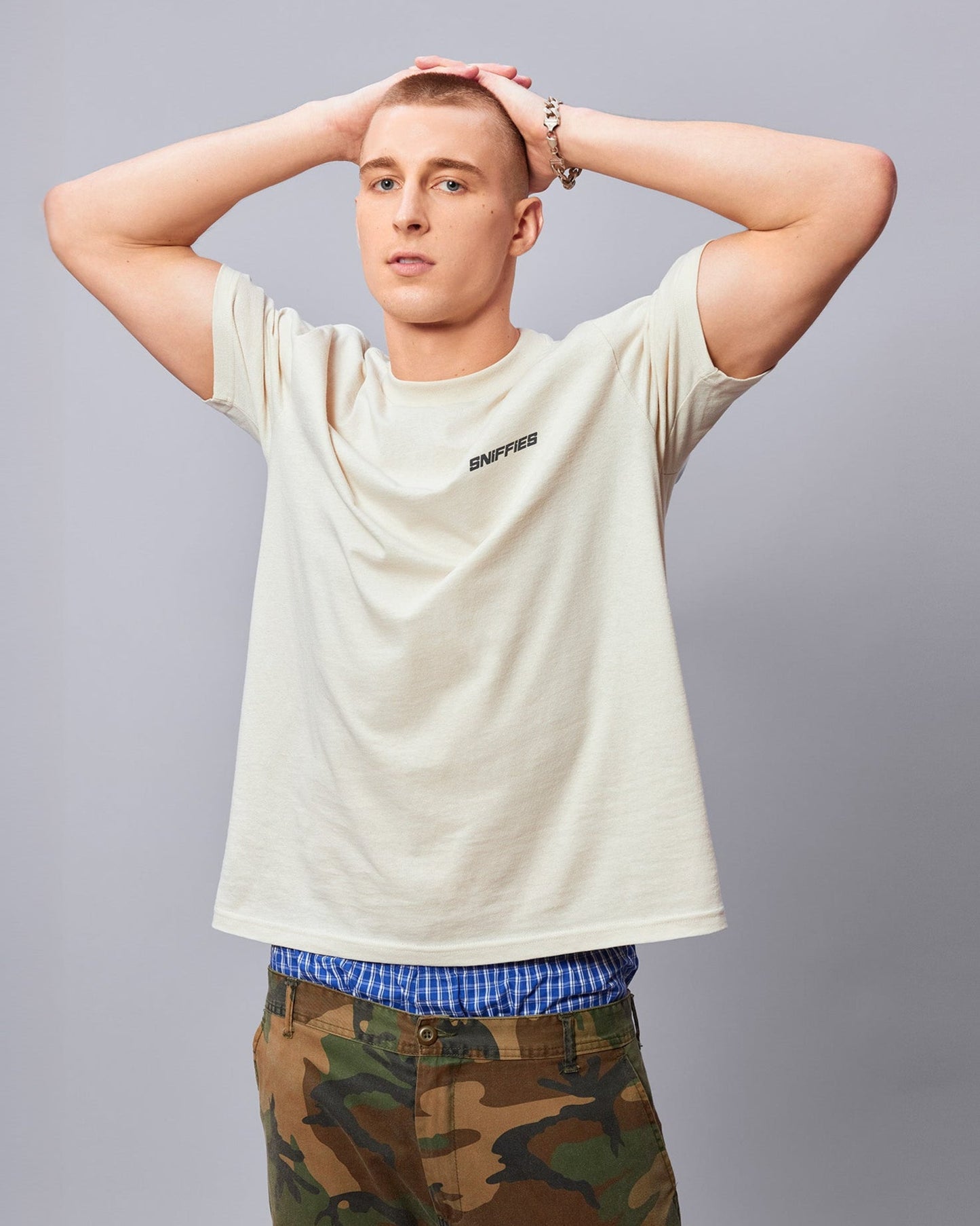 Sniffies Core Logo Tee - Stone