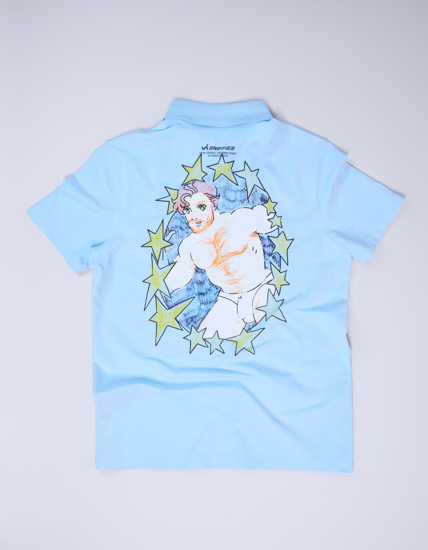 Shrunken Sport Polo - Light Blue