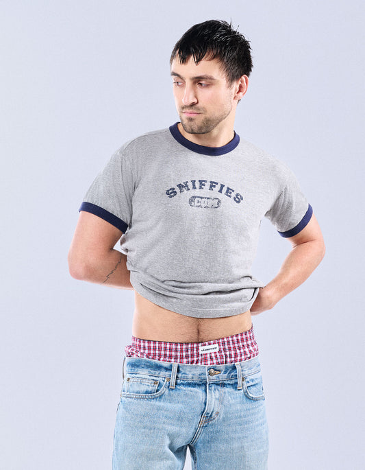 Varsity Cropped Ringer Tee