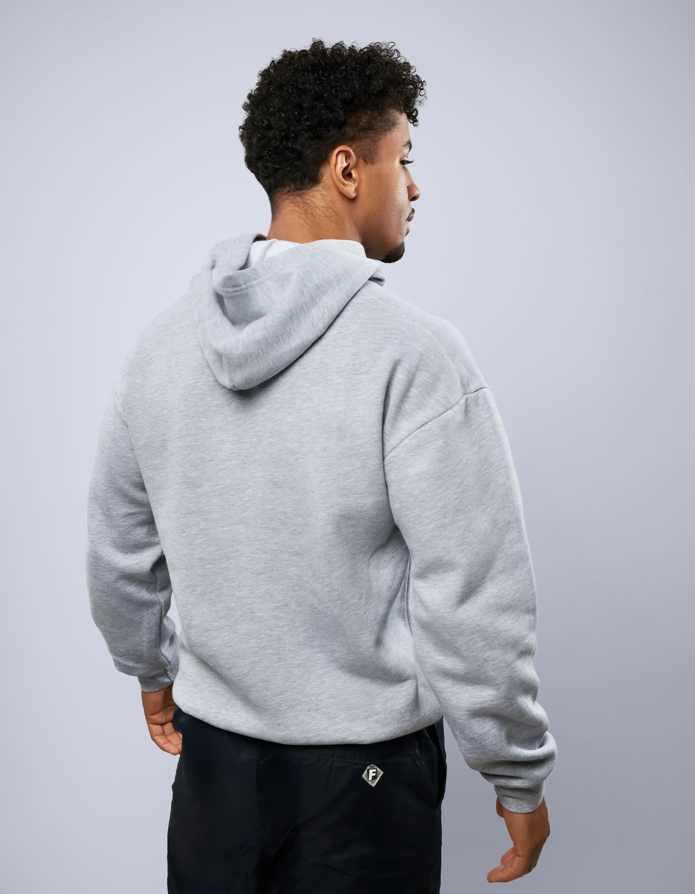 Optical Logo Hoodie - Grey
