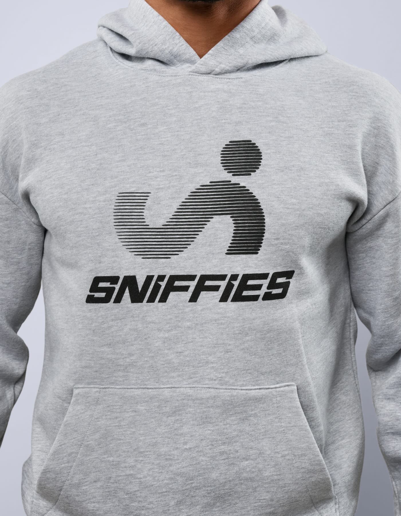 Optical Logo Hoodie - Grey