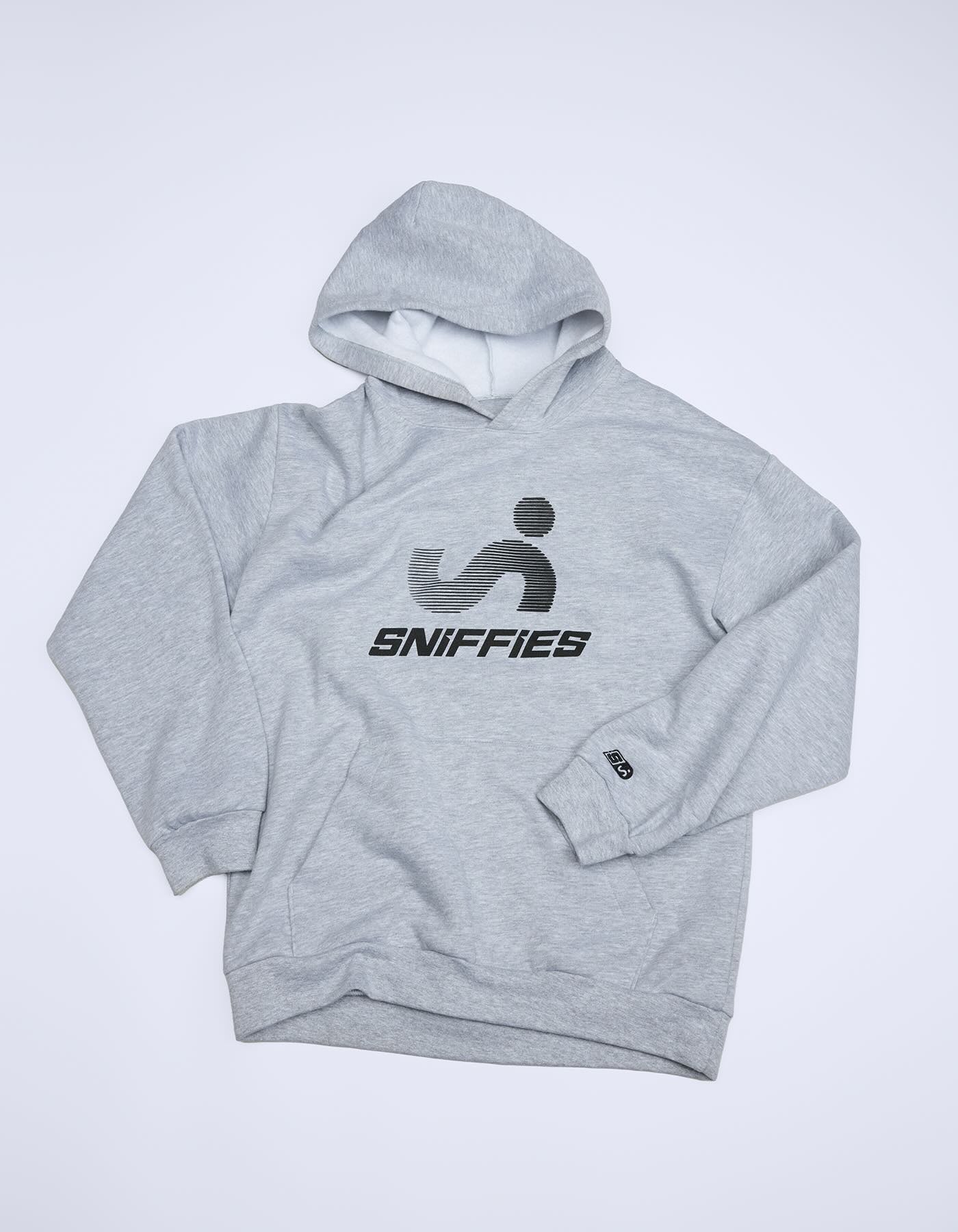 Optical Logo Hoodie - Grey