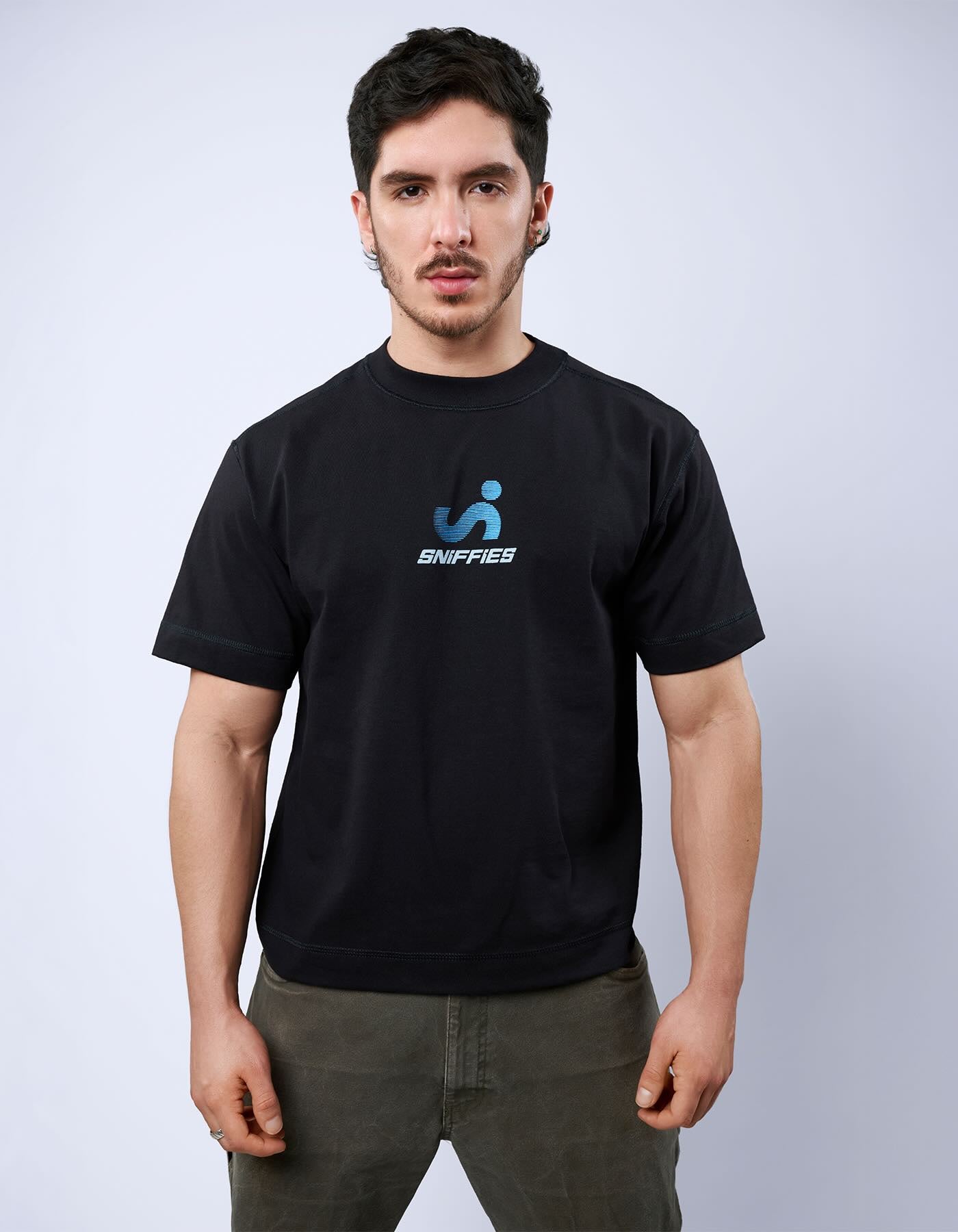 Optical Logo Tee - Black