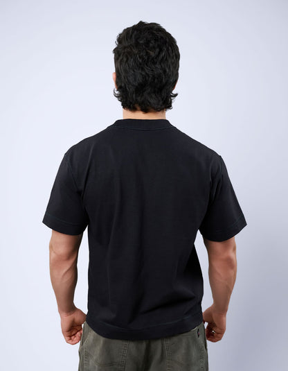 Optical Logo Tee - Black