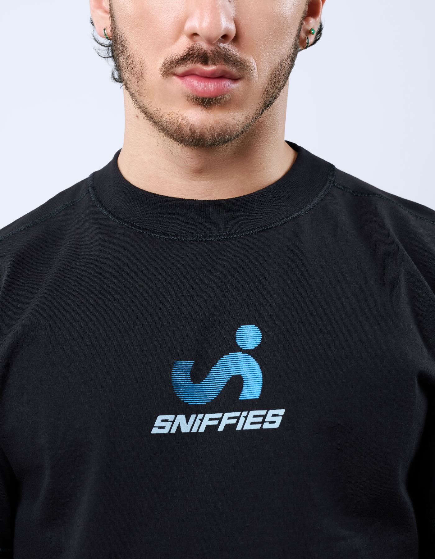 Optical Logo Tee - Black