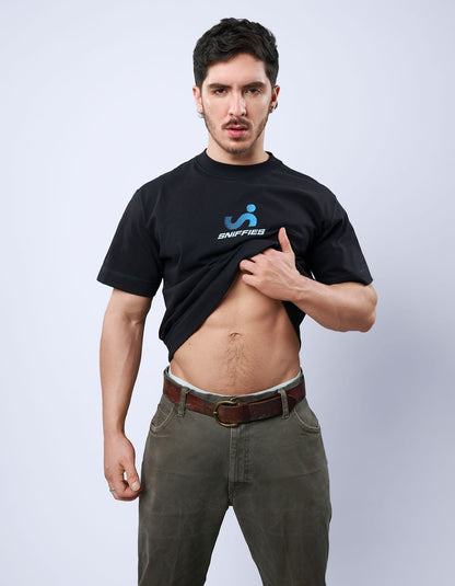 Optical Logo Tee - Black