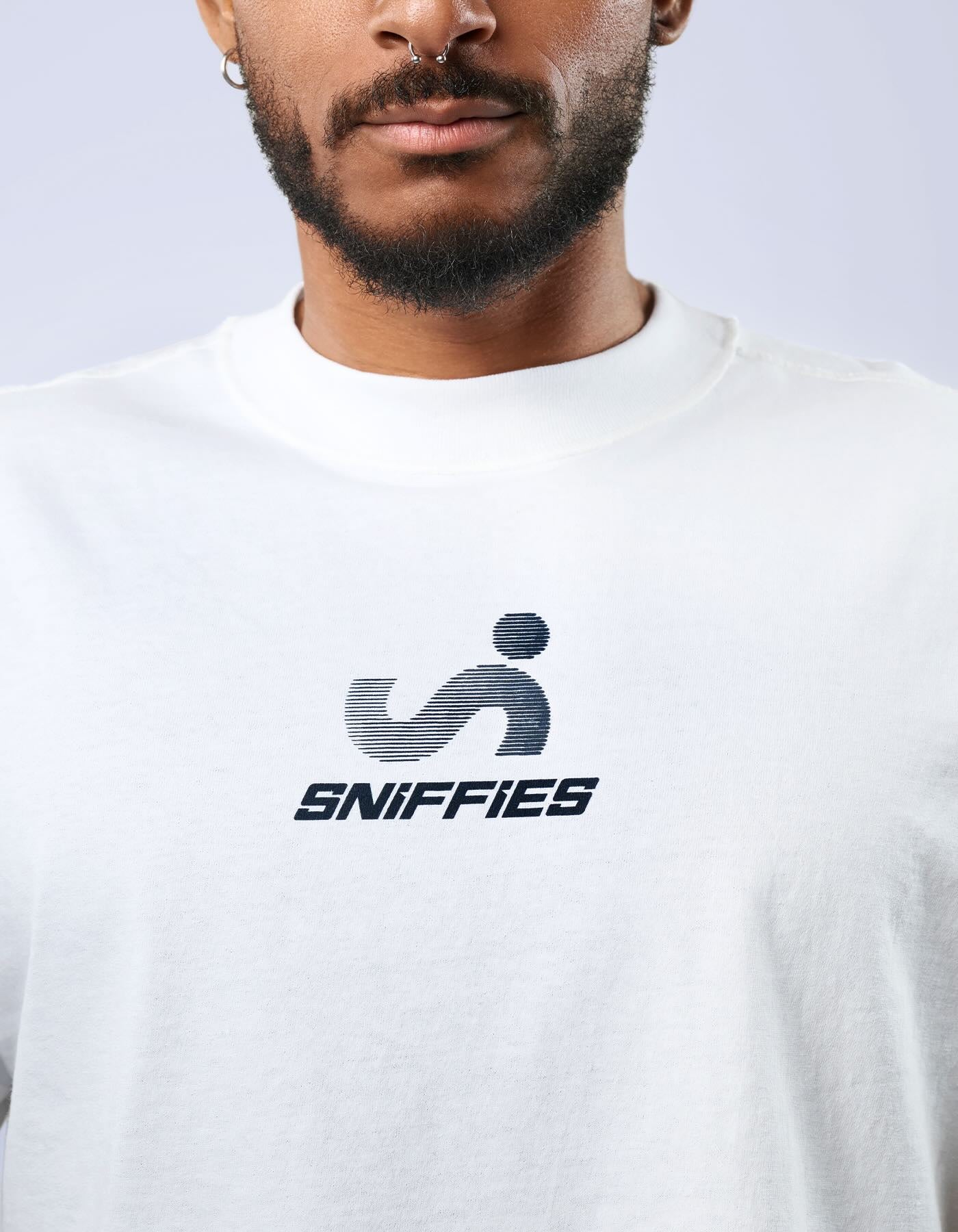 Optical Logo Tee - White