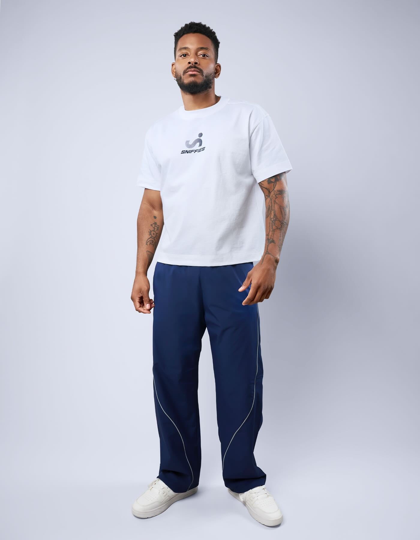 Optical Logo Tee - White