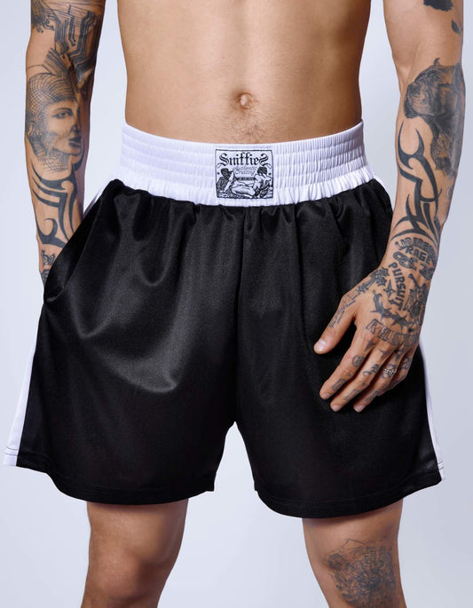 Round Two Boxing Shorts - Black