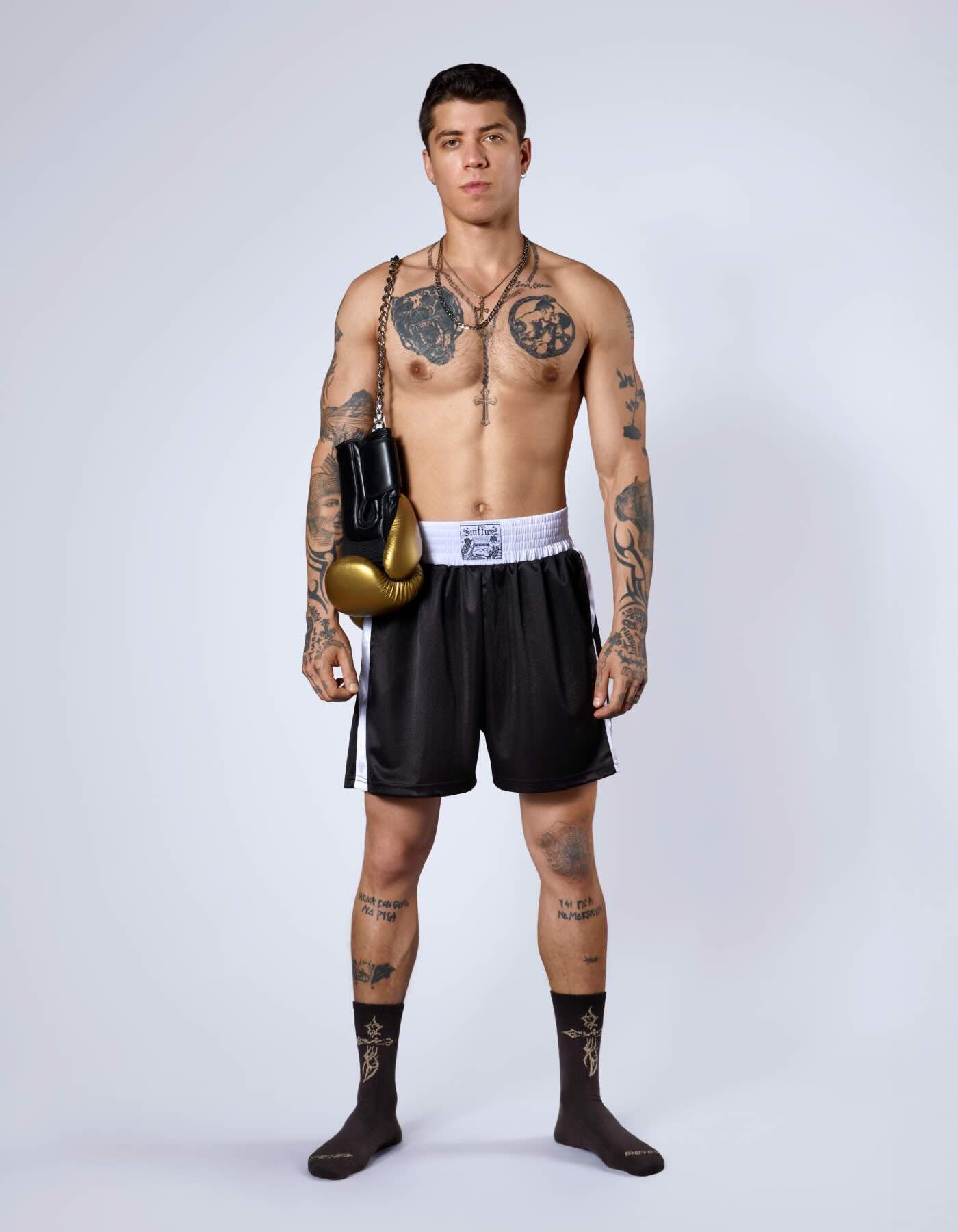 Round Two Boxing Shorts - Black