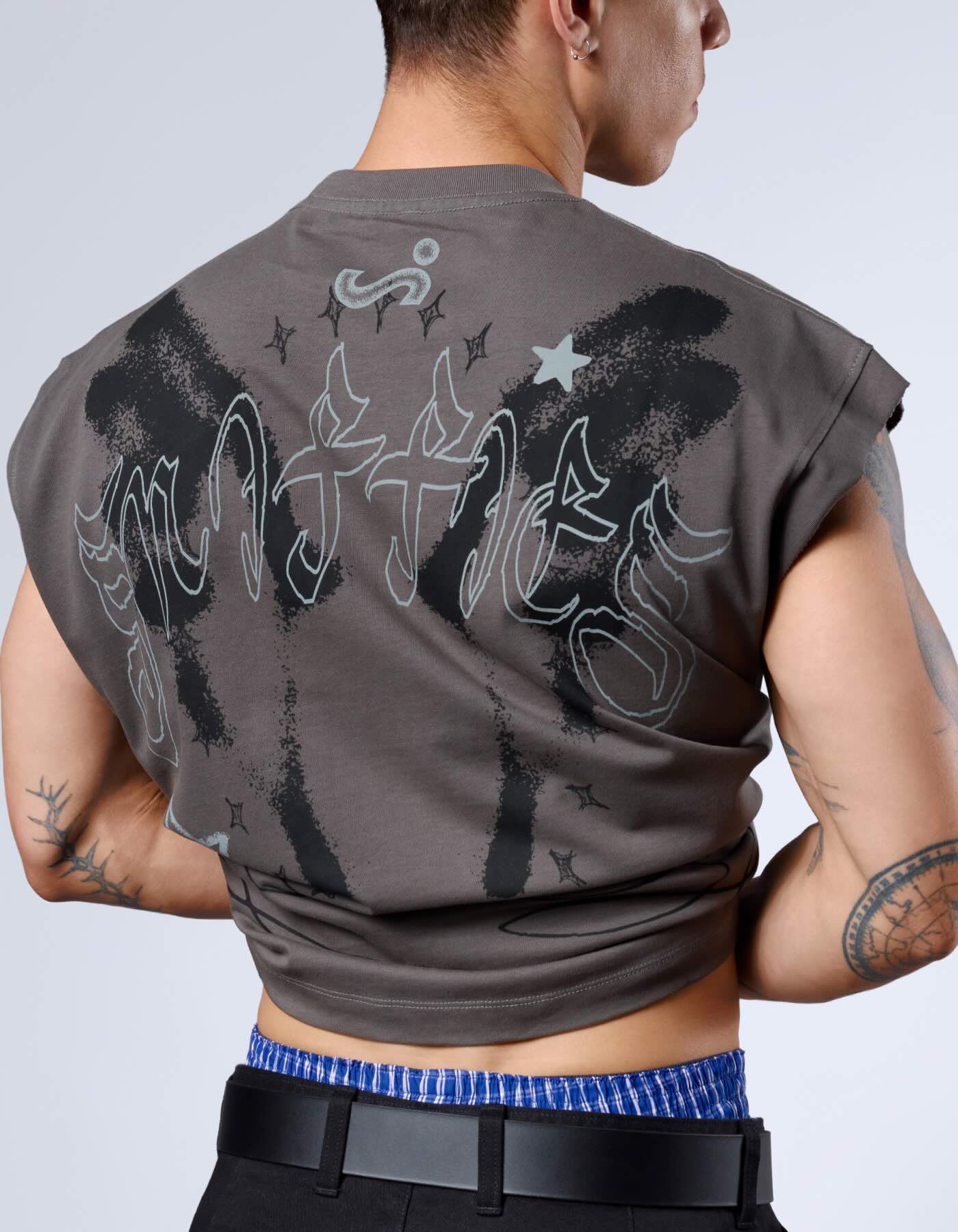 Boy Tats Muscle Tank - Graphite