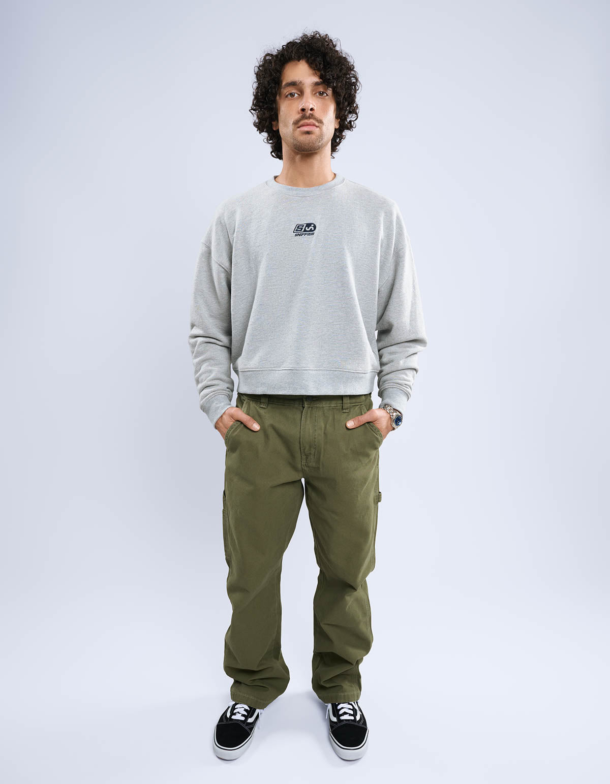 Core Cropped Crewneck Sweatshirt