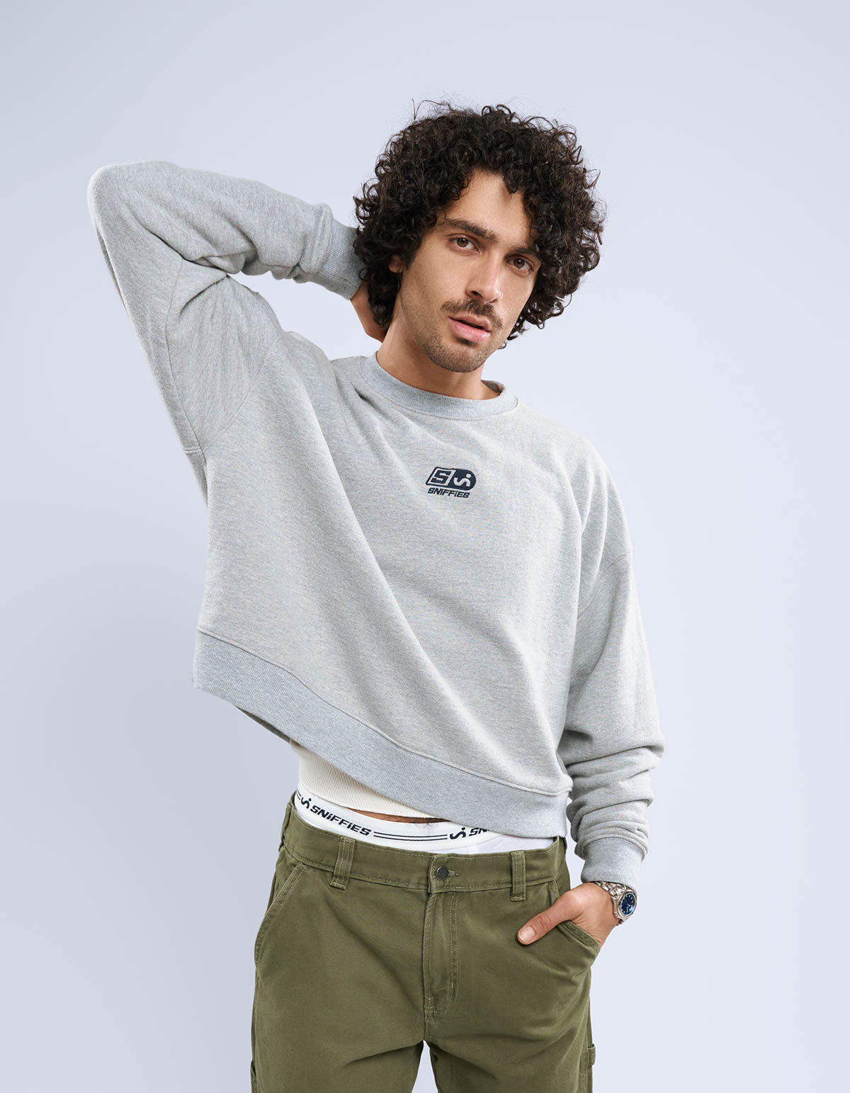 Core Cropped Crewneck Sweatshirt