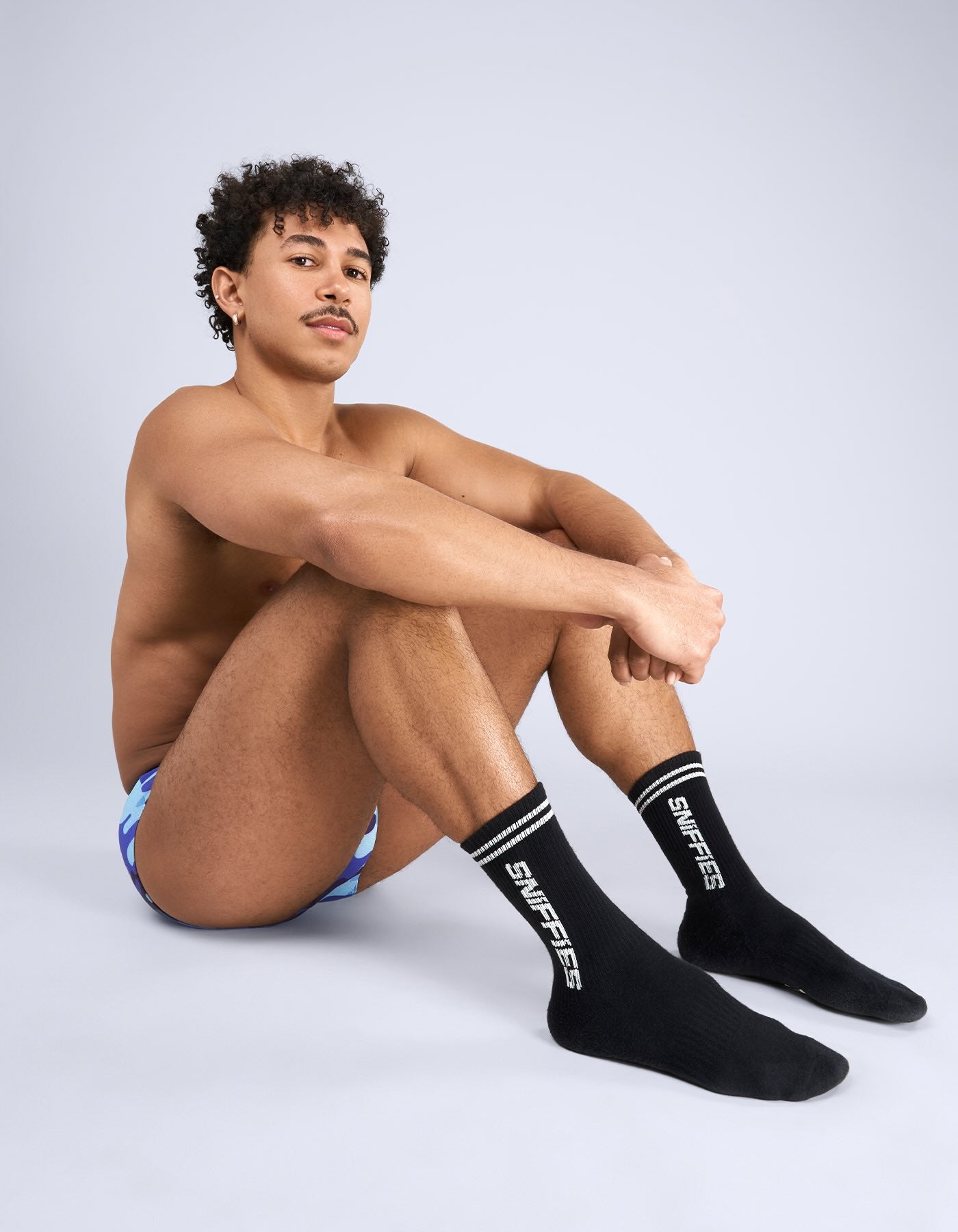 Athletic Logo Sock - Black