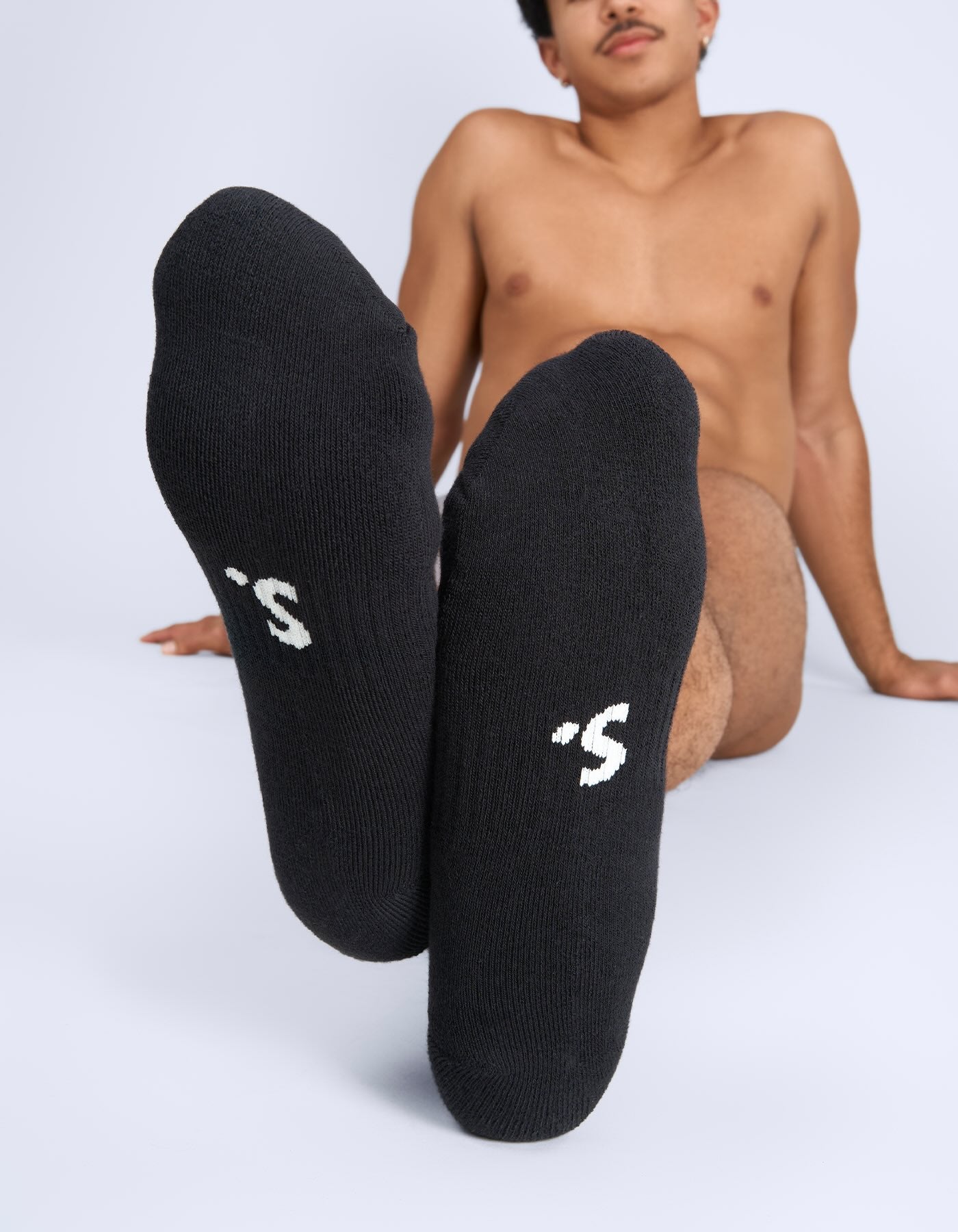 Athletic Logo Sock - Black