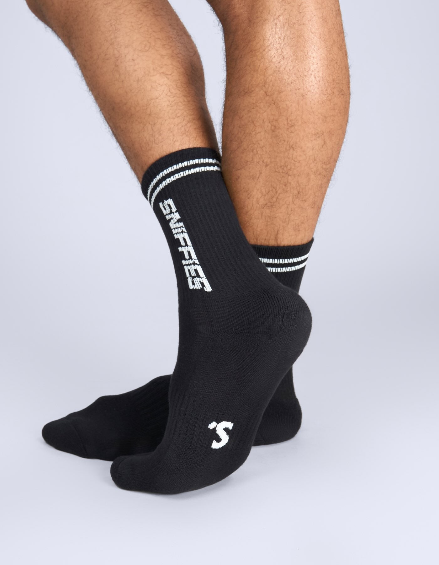 Athletic Logo Sock - Black