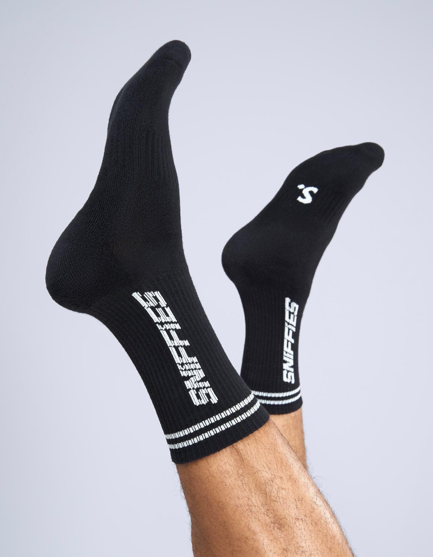 Athletic Logo Sock - Black
