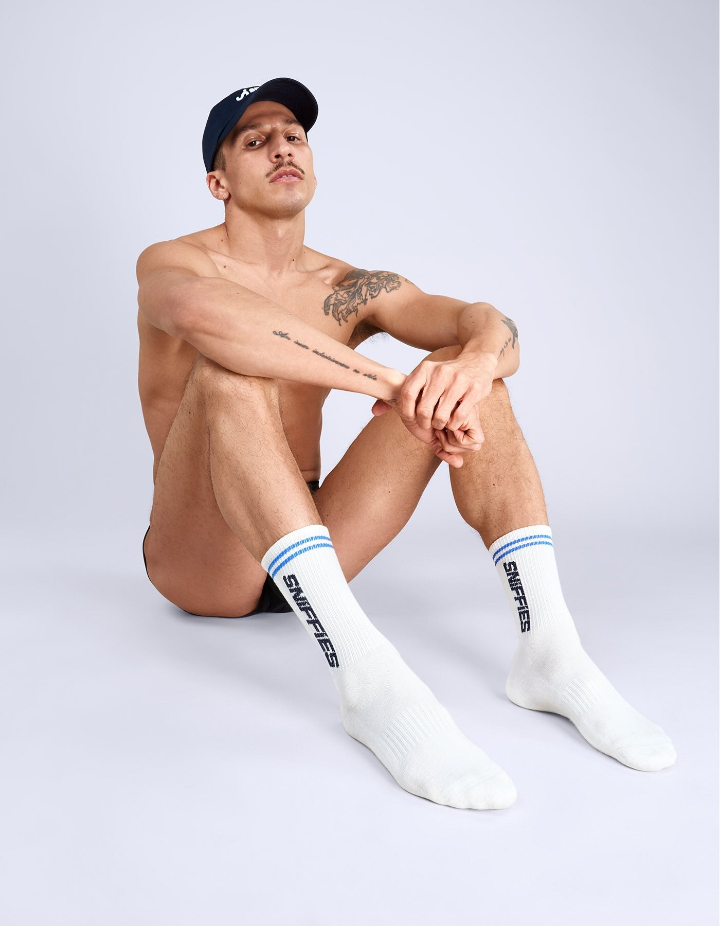 Athletic Logo Sock - White