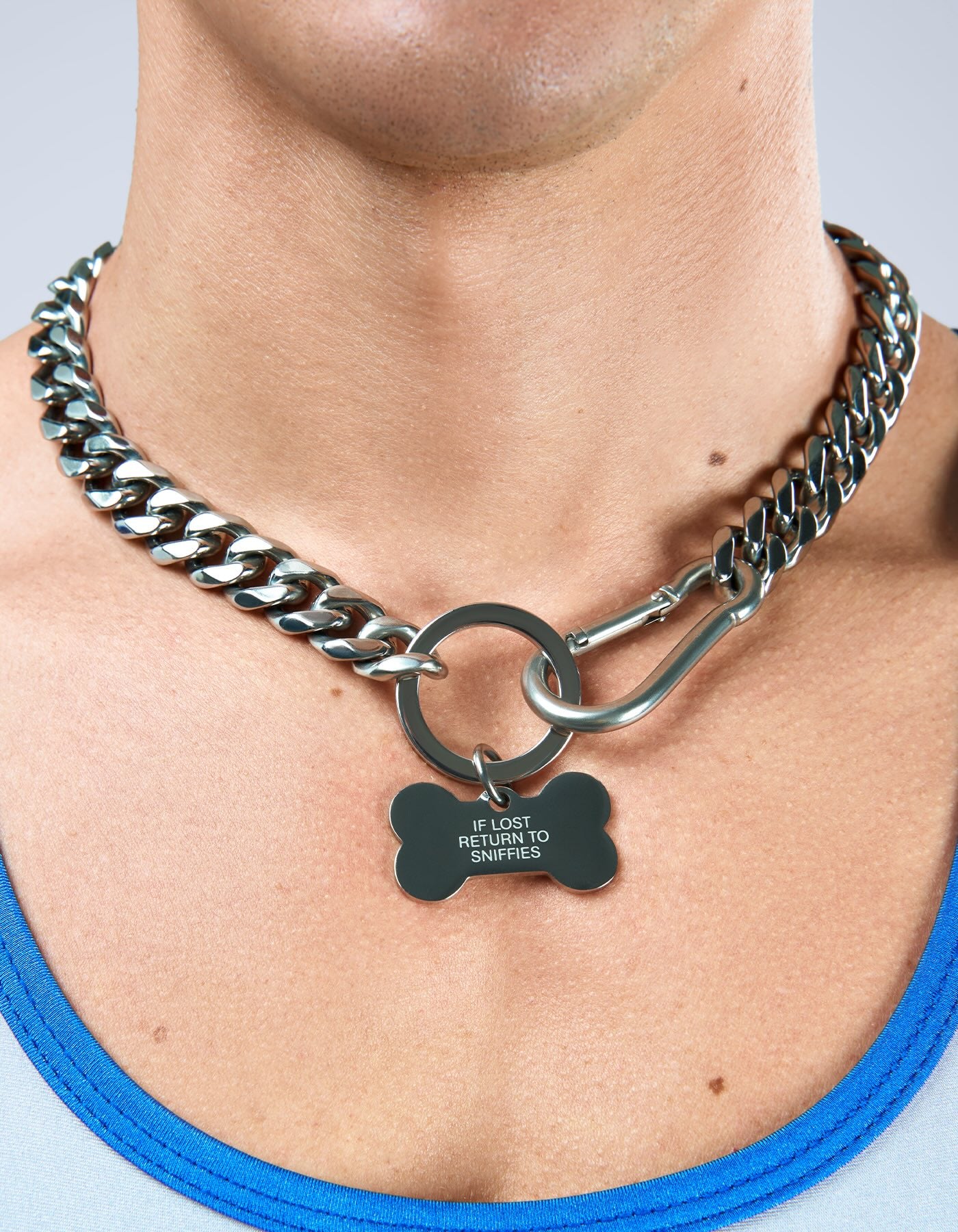Good Boy Dog Collar - Silver