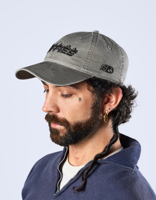 Sniffies Flames Hat - Grey