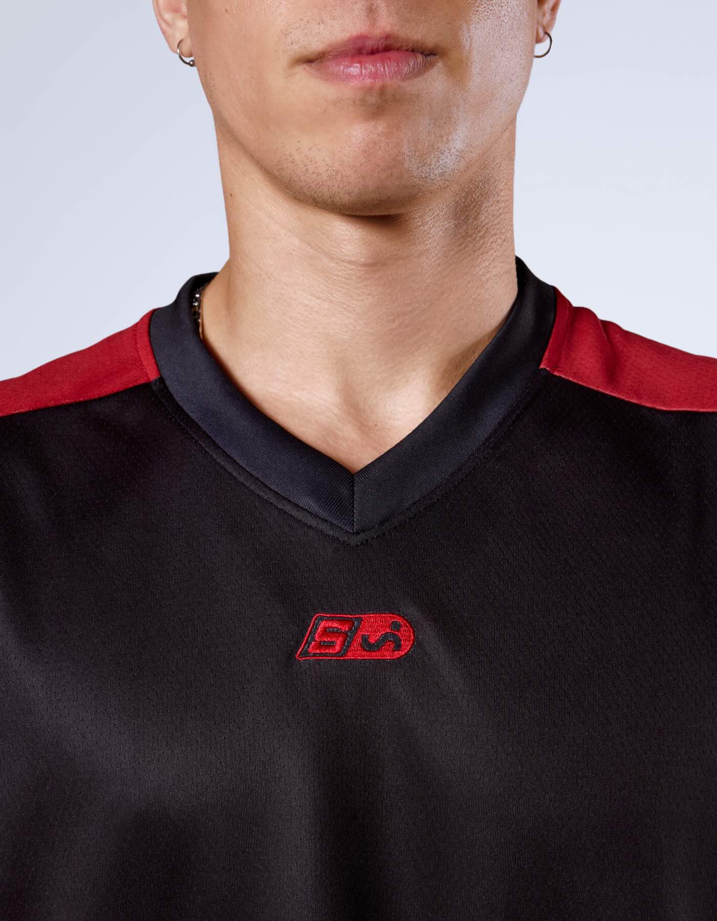 Icon Tape Basketball Jersey - Black