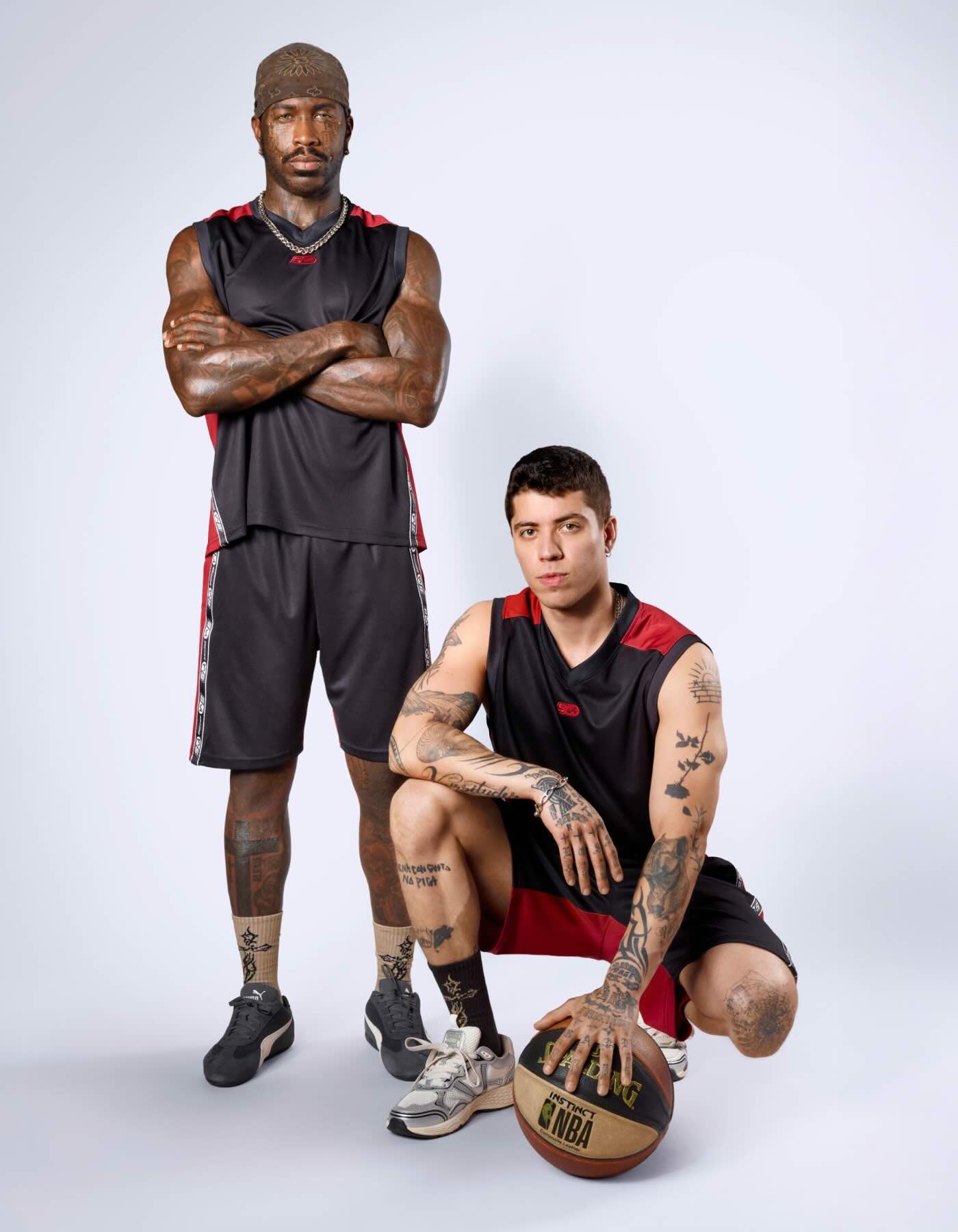 Icon Tape Basketball Jersey - Black