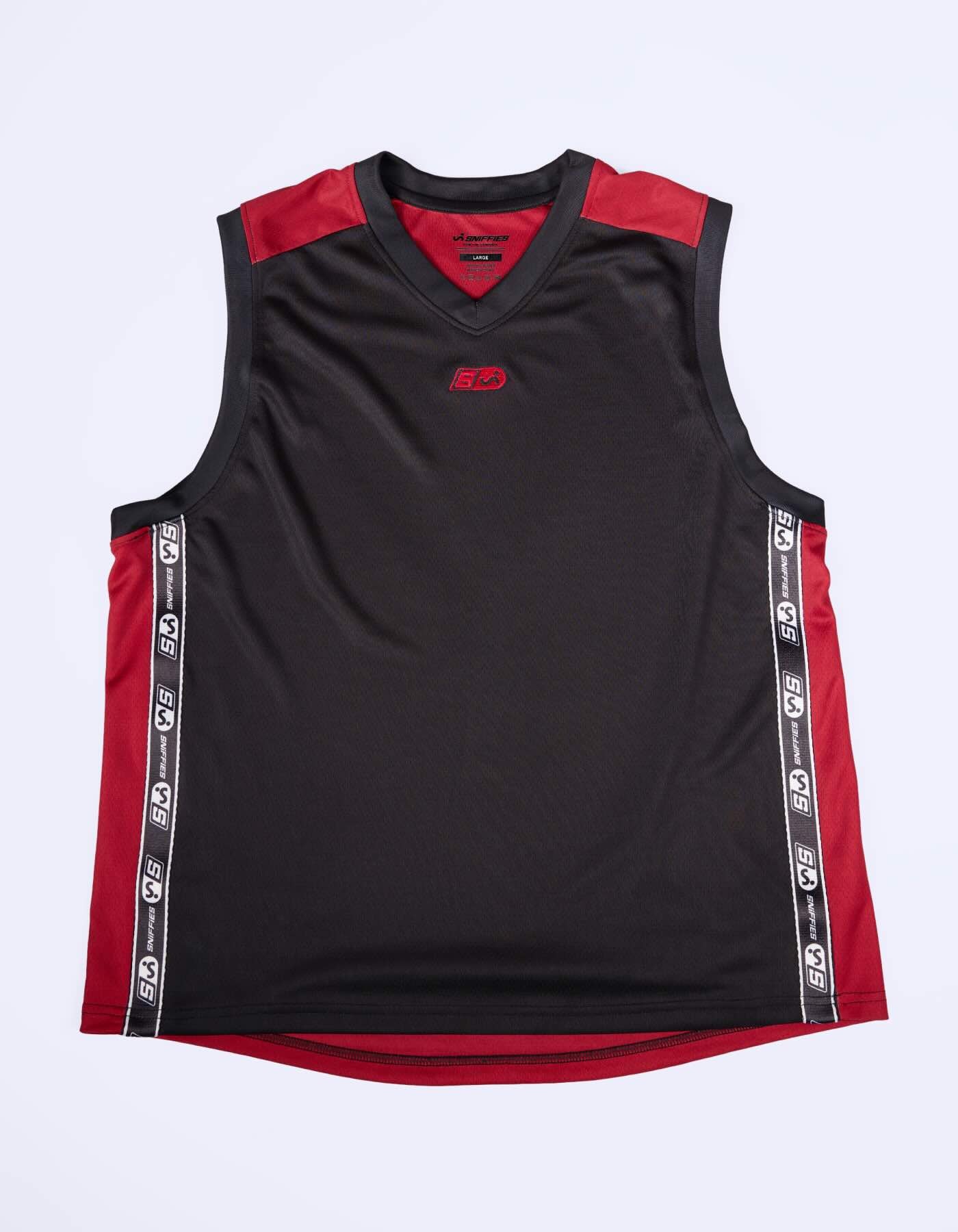 Icon Tape Basketball Jersey - Black