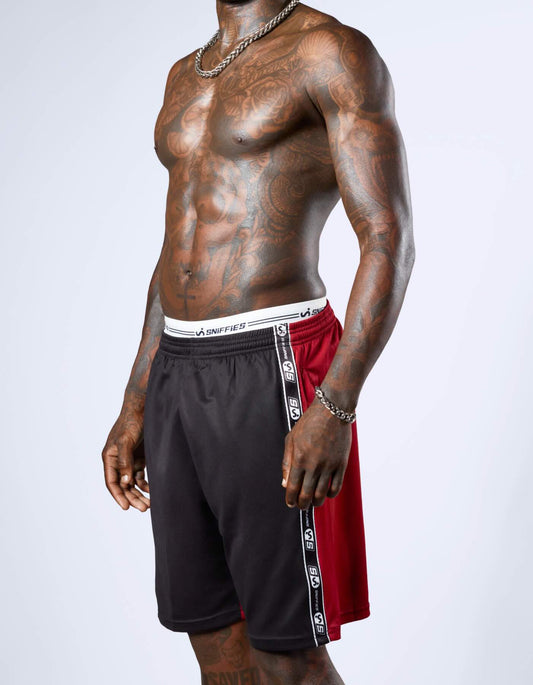 Icon Tape Basketball Shorts - Black