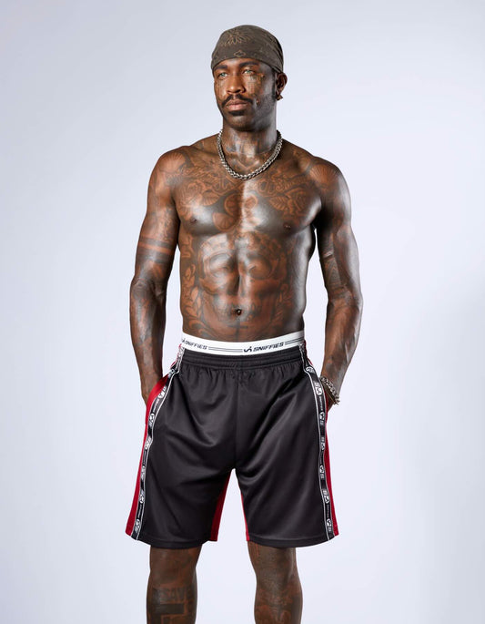 Icon Tape Basketball Shorts - Black