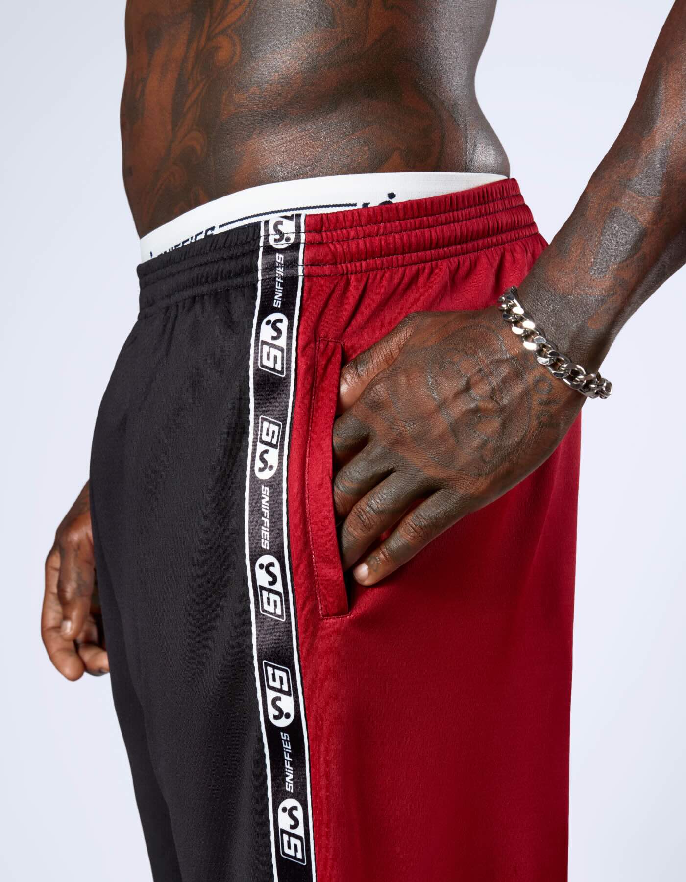 Icon Tape Basketball Shorts - Black