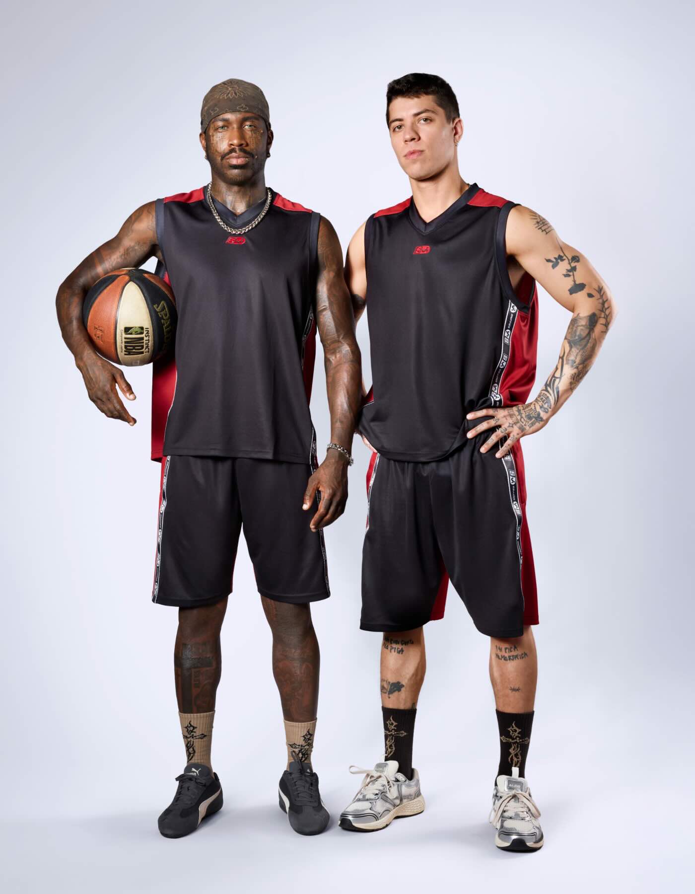 Icon Tape Basketball Shorts - Black