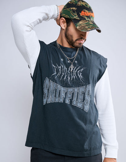 Metal Long Muscle Tank