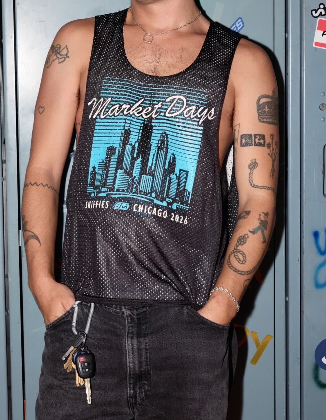 Market Days Reversible Pinnie - Black/White