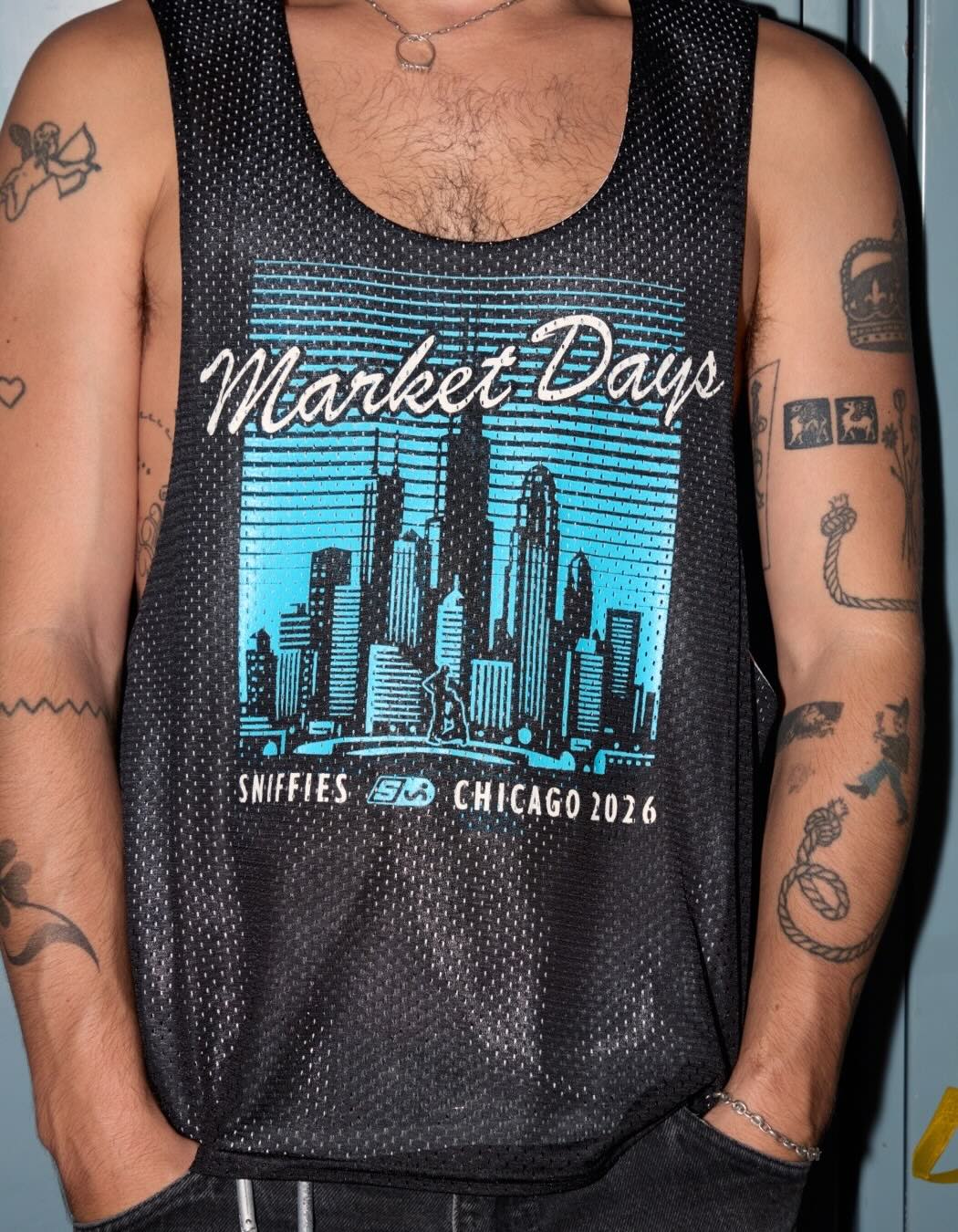 Market Days Reversible Pinnie - Black/White
