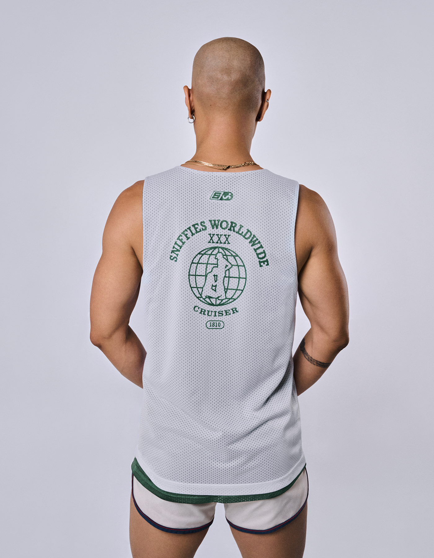 Worldwide Cruiser Reversible Mesh Jersey - Hunter Green/White