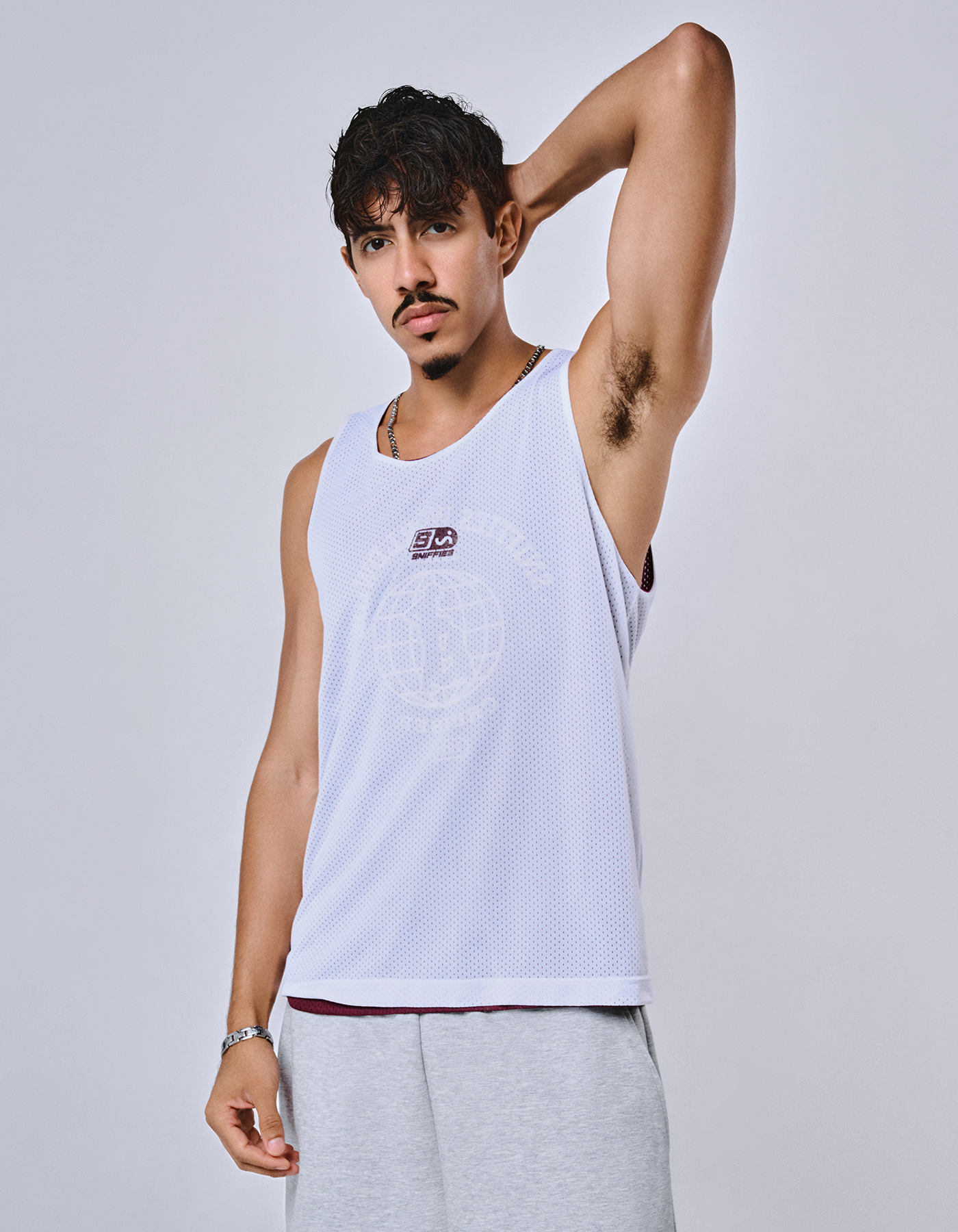 Worldwide Cruiser Reversible Mesh Jersey - Burgundy/White
