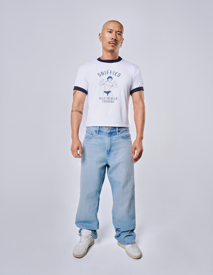 Mild To Wild Cruising Cropped Ringer Tee