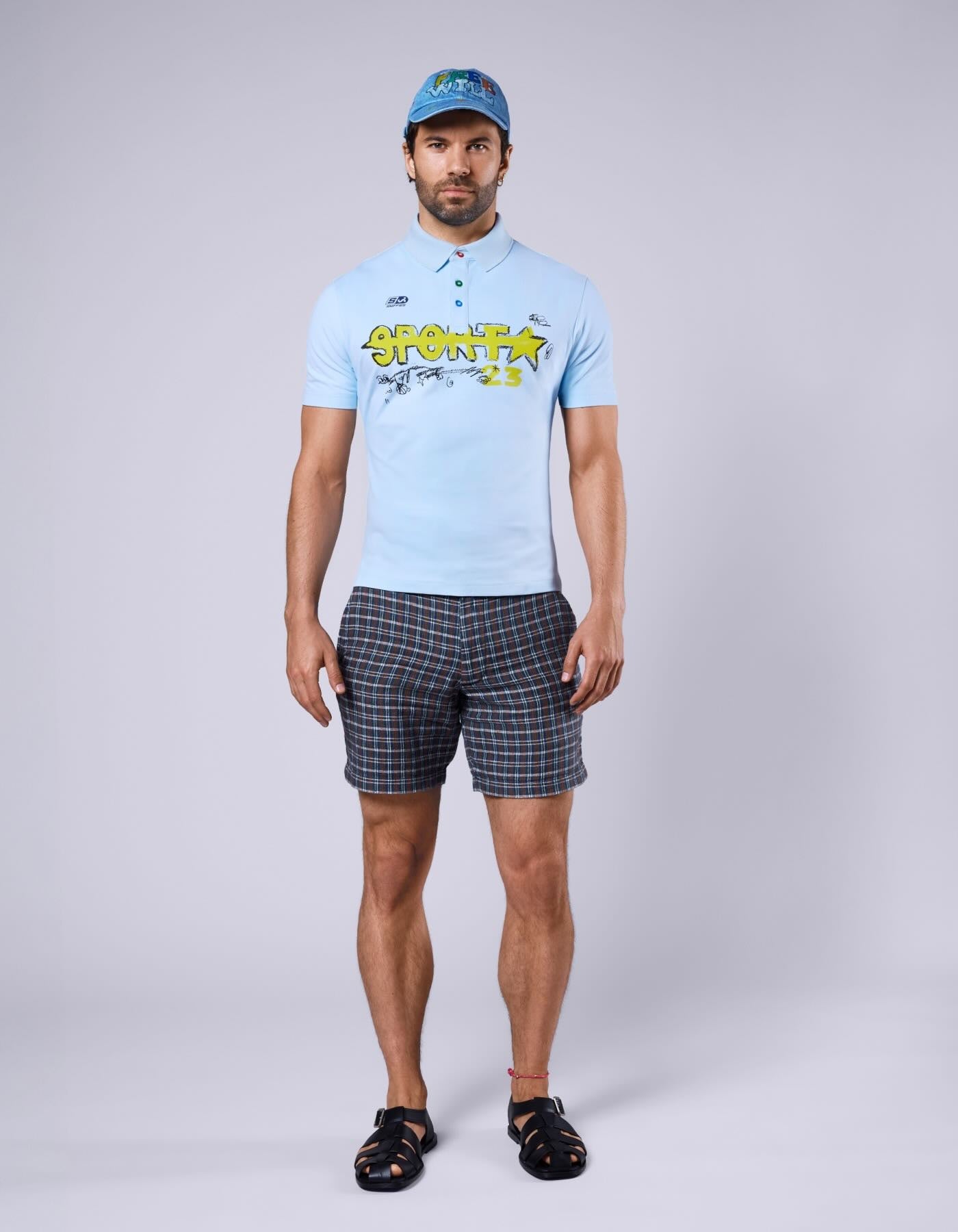 Shrunken Sport Polo - Light Blue