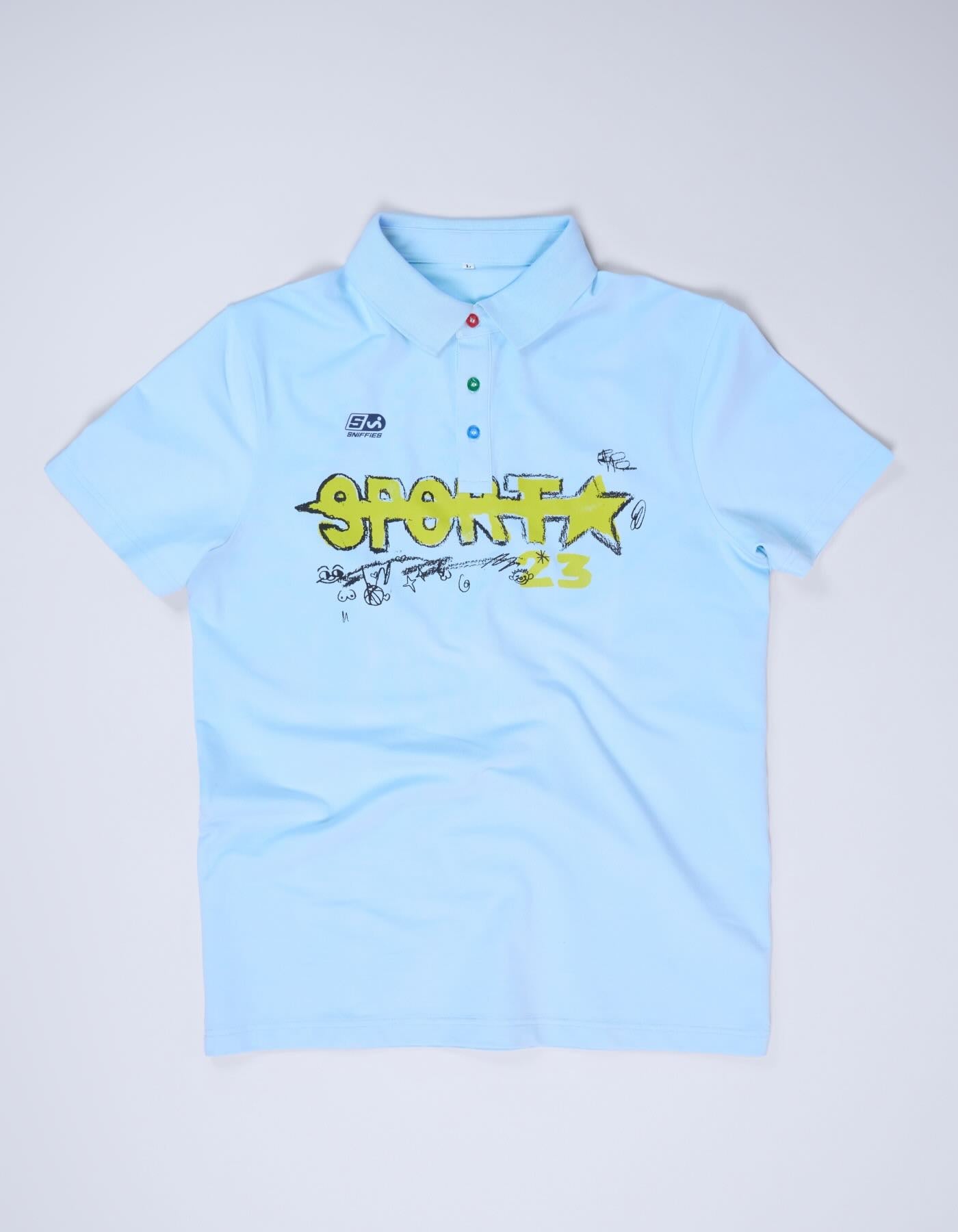 Shrunken Sport Polo - Light Blue