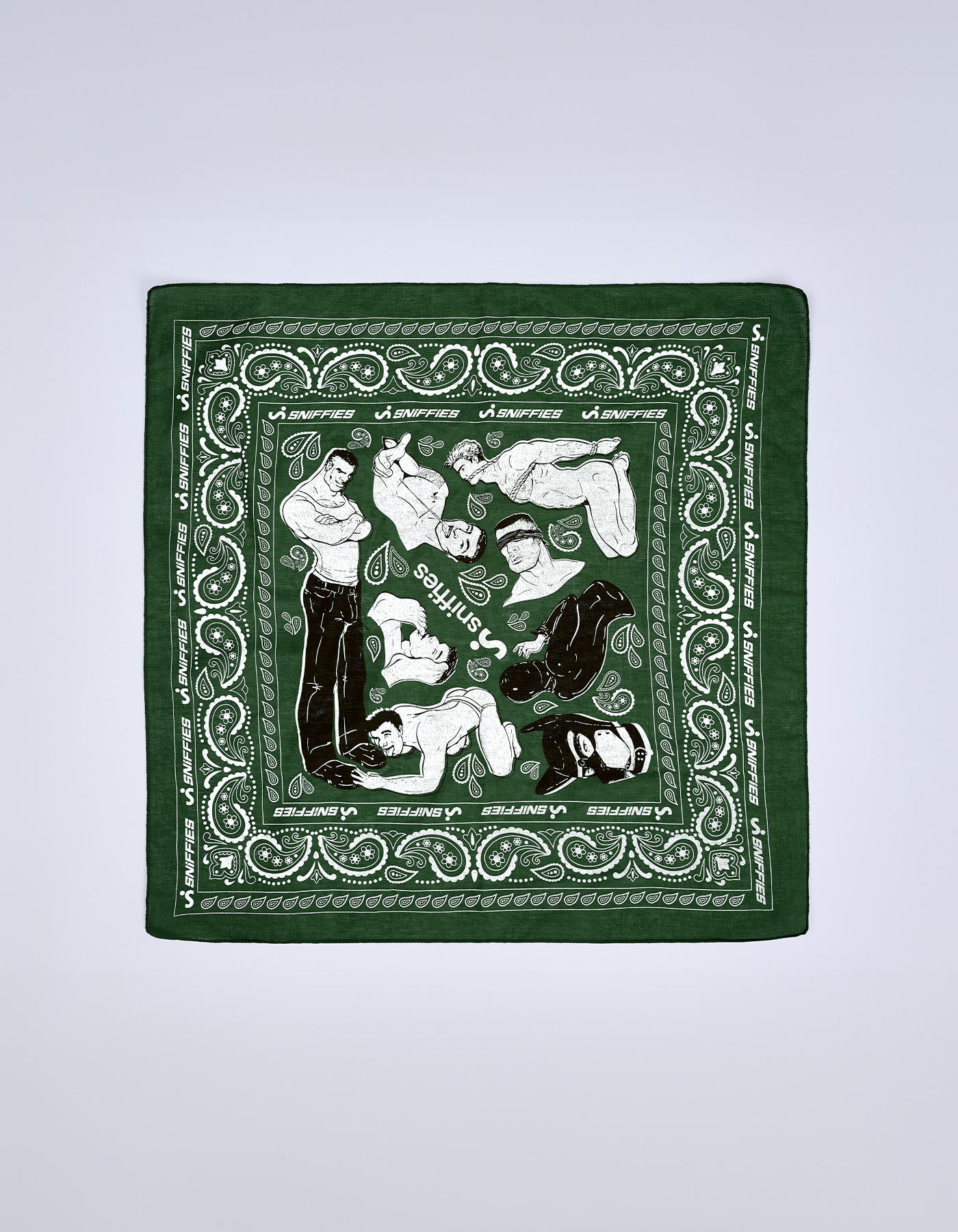 Hanky Code Dark Green Bandana