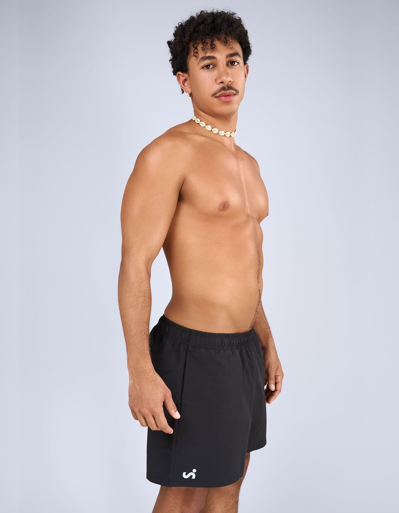 Cargo Swim Short - Black