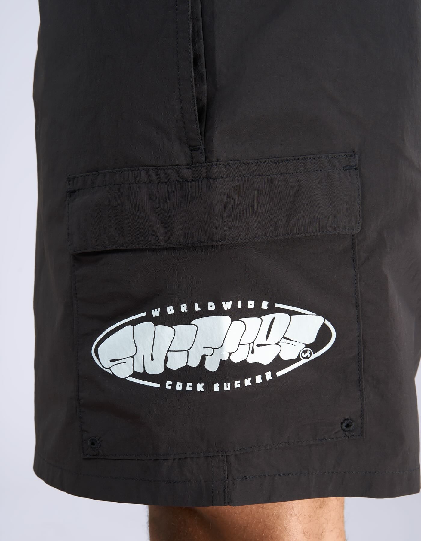 Cargo Swim Short - Black
