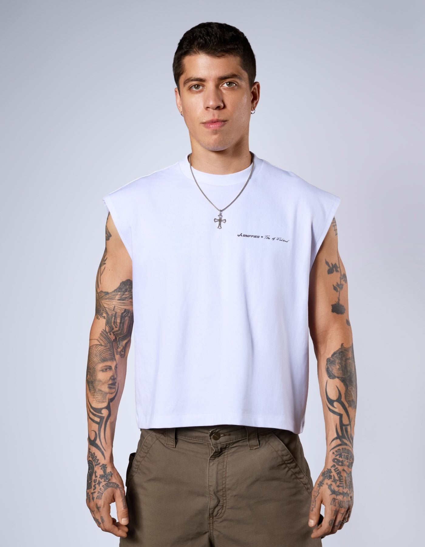 Sniffies x Tom of Finland Foundation Muscle Tank  - White